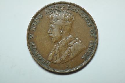 World Coins - Hong Kong; Cent 1923  VF