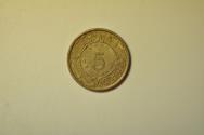 World Coins - Mexico; Nickel 5 Centavos 1937 M  BU