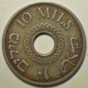 World Coins - Palestine; 10 Mils 1935