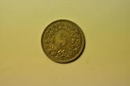 World Coins - Switzerland; 5 Rappen 1909-B  UNC