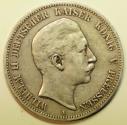 World Coins - Germany - Prussia  Silver Crown - 5 Mark 1900-A