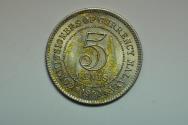 World Coins - Malaya; 5 Cents 1950  UNC