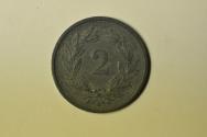 World Coins - Switzerland; 2 Rappen 1944-B