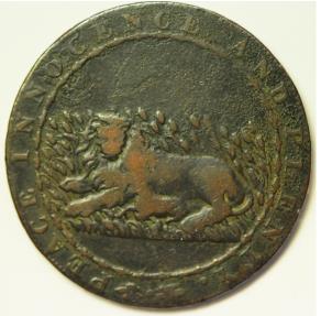 World Coins - Great Britain Kent Appledore 1/2 Penny Token 1794