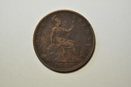 World Coins - Great Britain; Penny 1891