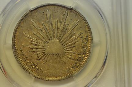 World Coins - Mexico; Silver 4 Reales 1846 Zs OM  NGC XF45