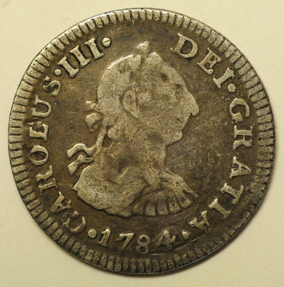Mexico - Colonial - Silver 1/2 Real 1784 Mo FM | North & Central ...