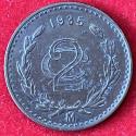 World Coins - Mexico Bronze 2 Centavos 1935 Mo  XF