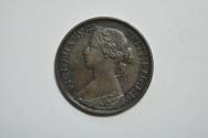 World Coins - Great Britain; Farthing 1866   XF
