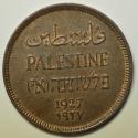 World Coins - Palestine; Bronze Mil 1927