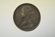 World Coins - Great Britain; Farthing 1866   XF