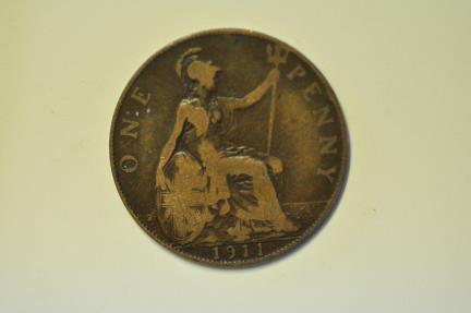 World Coins - Great Britain; Penny 1911
