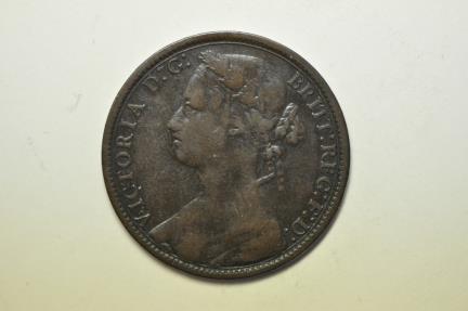 World Coins - Great Britain; Penny 1876-H
