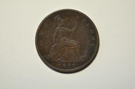 World Coins - Great Britain; Penny 1890