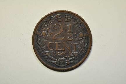 World Coins - Netherlands; 2 1/2 Cent 1929