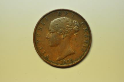 World Coins - Great Britain; 1/2 Penny 1853