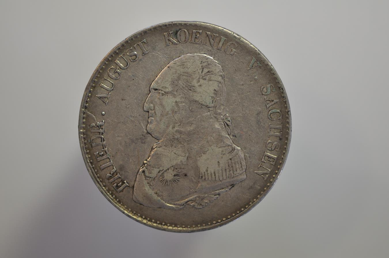 German States Saxony-Albertine; Silver Thaler 1823 IGS | European Coins