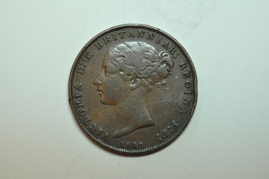 Jersey; 1/26 Shilling 1858 VF | European Coins