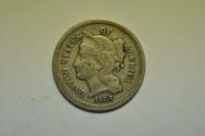 Us Coins - USA Nickel 3 Cents 1869