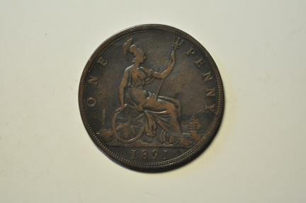 World Coins - Great Britain; Penny 1891