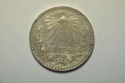 Mexico; Silver Peso 1938 | North & Central American and Caribbean Coins