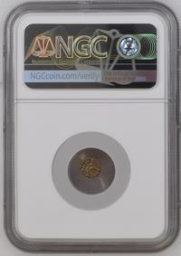 Dutch - Cochin India Gold Fanam no date 1663 - 1724 NGC AU53