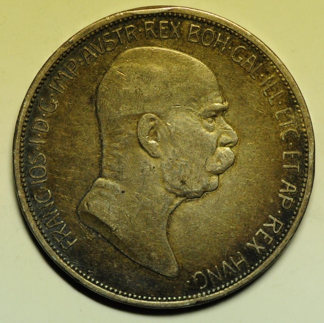 Austria Silver Crown - 5 Corona 1909 | European Coins