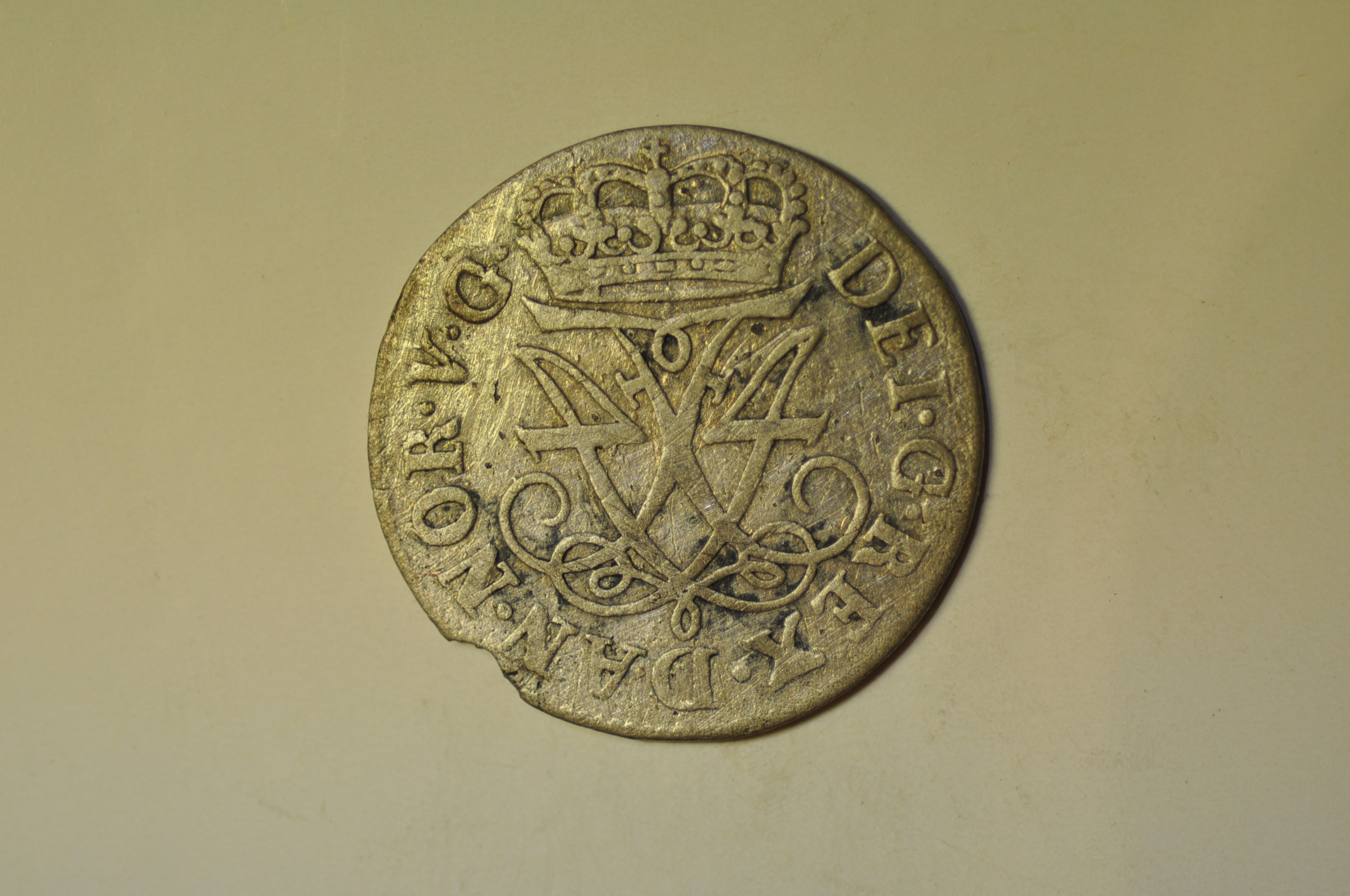 Denmark; Silver 12 (TOLF) Skilling 1711-CW | European Coins