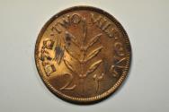 World Coins - Palestine; Bronze 2 Mils 1942