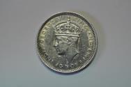 World Coins - Malaya; Silver 10 Cents 1941  UNC