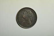 World Coins - Great Britain; Farthing 1886   XF