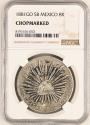 World Coins - Mexico Silver 8 Reales 1881 Go SB  NGC Chopmarked