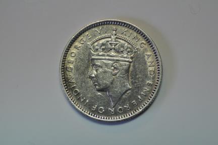 World Coins - Malaya; Silver 10 Cents 1941  UNC
