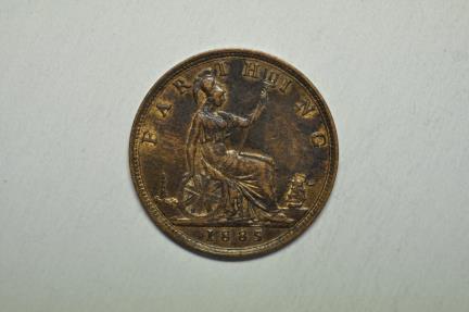 World Coins - Great Britain; Farthing 1885