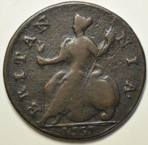 Great Britain 1/2 Penny 1737 | European Coins
