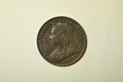 World Coins - Great Britain; Farthing 1900  UNC