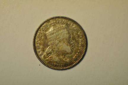 World Coins - Ethiopia; Silver Gersh EE1895-A (1902-1903 AD)