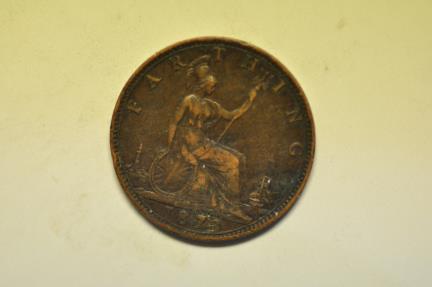 World Coins - Great Britain; Farthing 1873