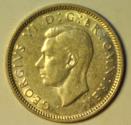 World Coins - Great Britain; Silver 6 Pence 1942  UNC