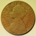 World Coins - Martinique French Colony 50 Centimes 1922
