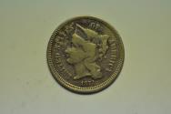Us Coins - USA Nickel 3 Cents 1873