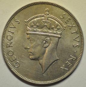 World Coins - East Africa; Shilling 1952  Lion