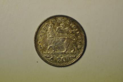 World Coins - Ethiopia; Silver Gersh EE1895-A (1902-1903 AD)