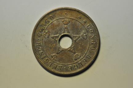 World Coins - Belgian Congo; 20 Centimes 1911