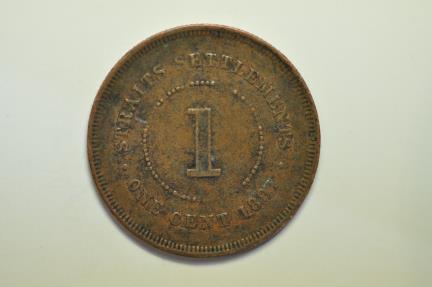 World Coins - Straits Settlements; Cent 1891