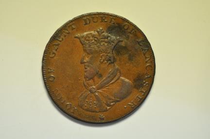 Great Britain; John of Gaunt Copper 1/2 Conder Token 1794 | European Coins