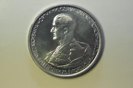 Hungary; 5 Pengo 1939 Admiral Miklos Horthy-75th Birthday UNC