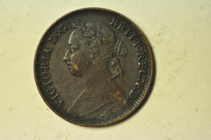 World Coins - Great Britain; Farthing 1882-H