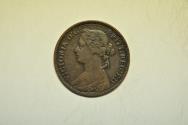 World Coins - Great Britain; Farthing 1875-H