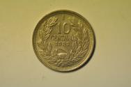World Coins - Chile; 10 Centavos 1937  UNC